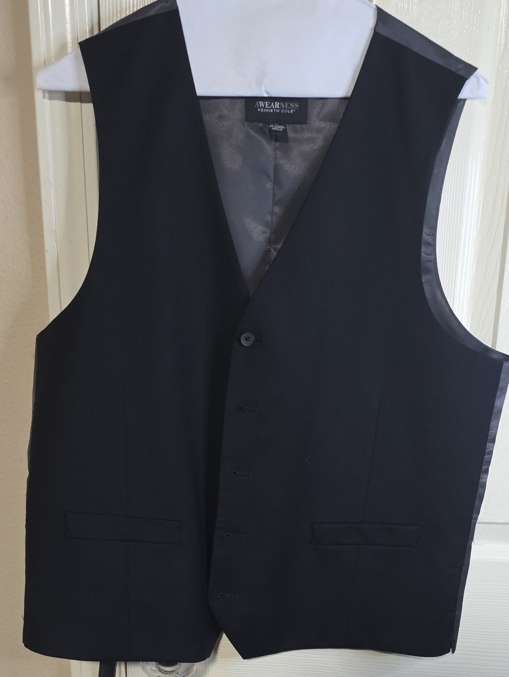 Men's Black Dress Waistcoat